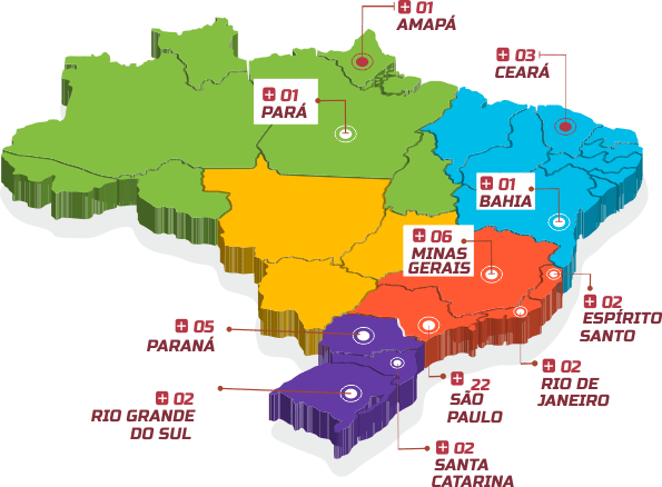 Mapa Brasil Operadoras